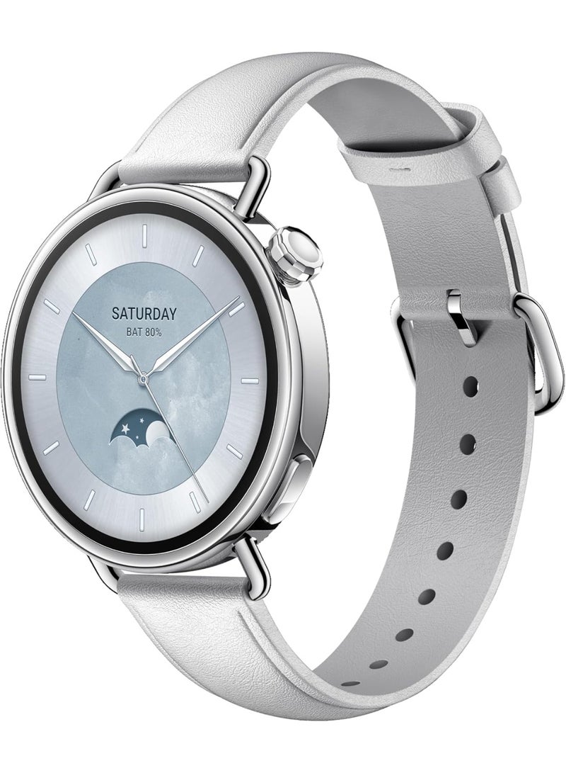 Mii Watch S4 41mm, ultra-lightweight 32g body, Menstrual Cycle Prediction, 150+ sports modes, Safety Guardian Features, HyperOS 3, Leather Strap - Image 1